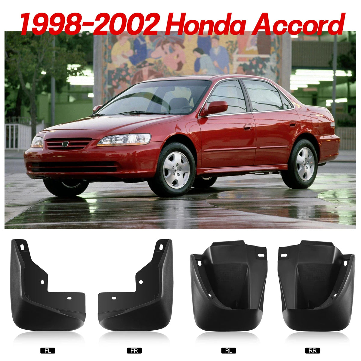 Mud Guards for Honda Accord 1998–2002 (2.3L, 3.0L)
