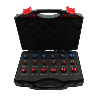 Thread Checker Gauge Kit for Nuts/Bolts - 26 Piece Inch/Metric