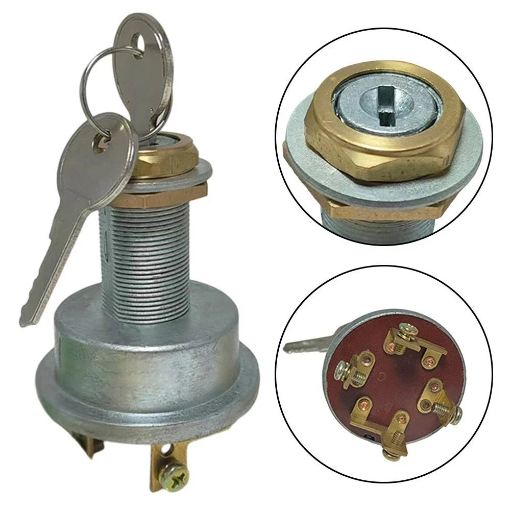 Panel Mount Ignition Switch for - Metal, Sealed Lock