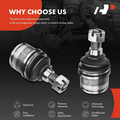 2X Front Lower Ball Joints Set for Super Duty F-250 (1987–2020)