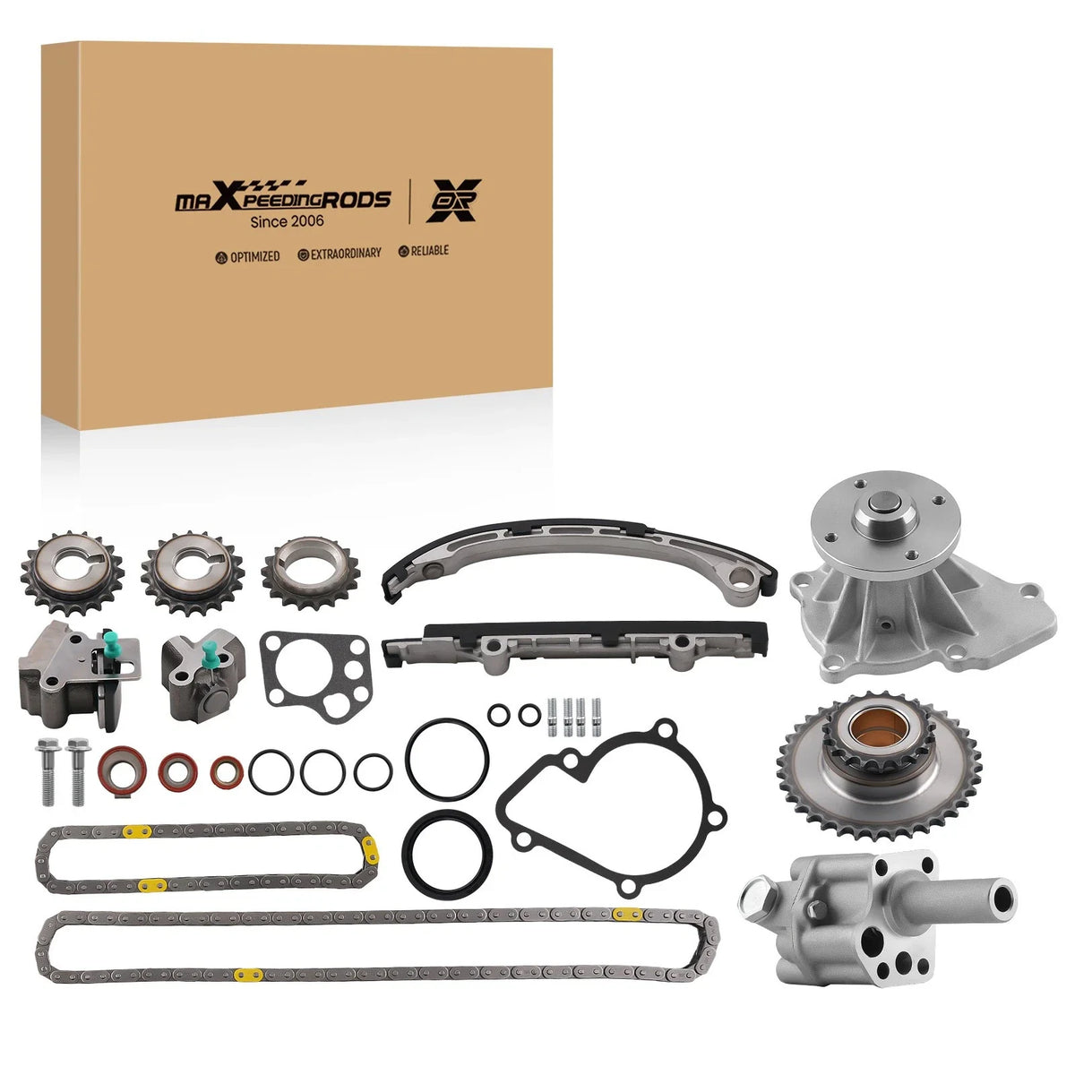 Timing Chain Kit with Oil Water Pump for Nissan Frontier Xterra (1998–2004)