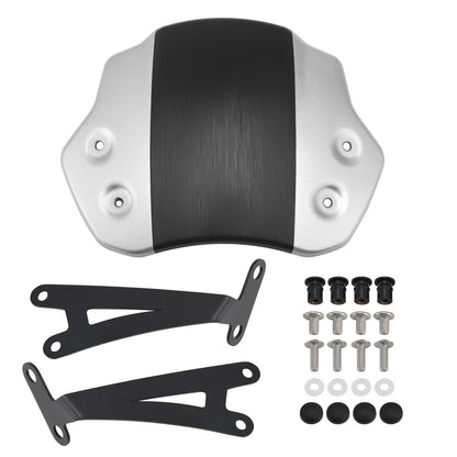 2024-2025 Scrambler 400 X Windshield - Silver Finish