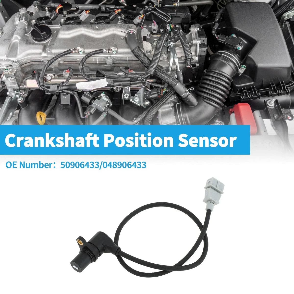 Crankshaft Position Sensor for Audi A4 B5 (1995–2000) No. 50906433 1 Pc