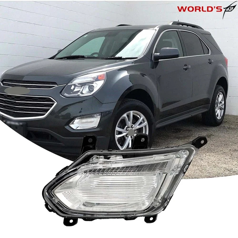 LED Fog Light Assembly for Chevy Equinox (2016–2017) Black Driver Side