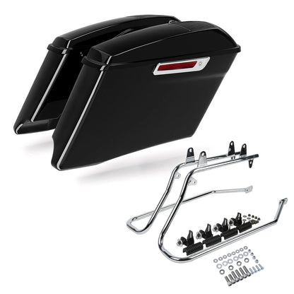 4" Stretched Speaker Lids for Harley Softail (1984–2017)