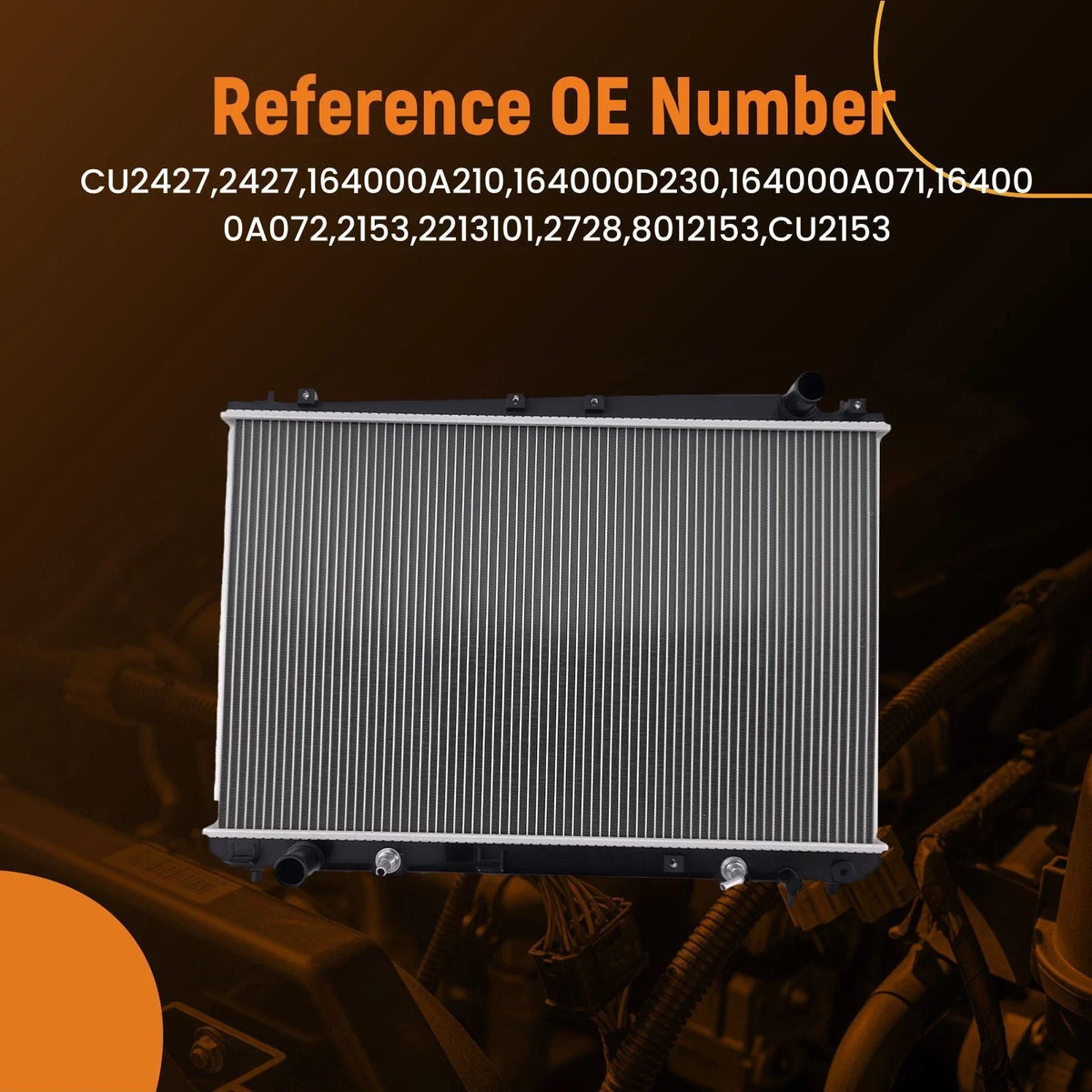 Aluminum Engine Coolant Radiator for Toyota Sienna (1998–2003) 164000A210