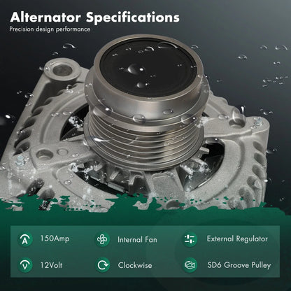 150AMP Alternator 56044672AA for 2005-2006 Jeep Liberty L4 2.8L