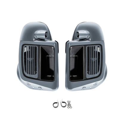 Lower Vented Fairings for Harley Road Glide (2014–Present) - Gunship Gray