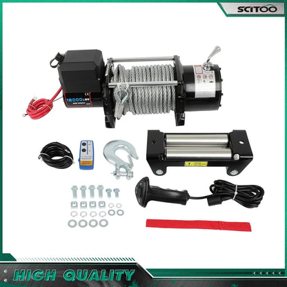 4 Way Roller Fairlead for 18000LB Winch - Remote & Wireless Compatible