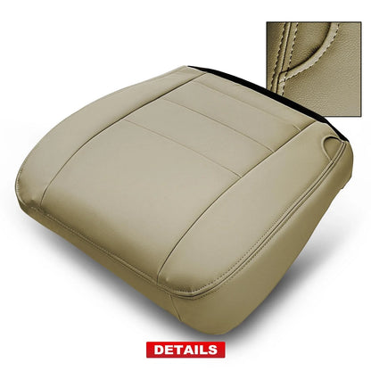 Front Left Tan Seat Bottom Cover for Ford Excursion 2002 to 2004