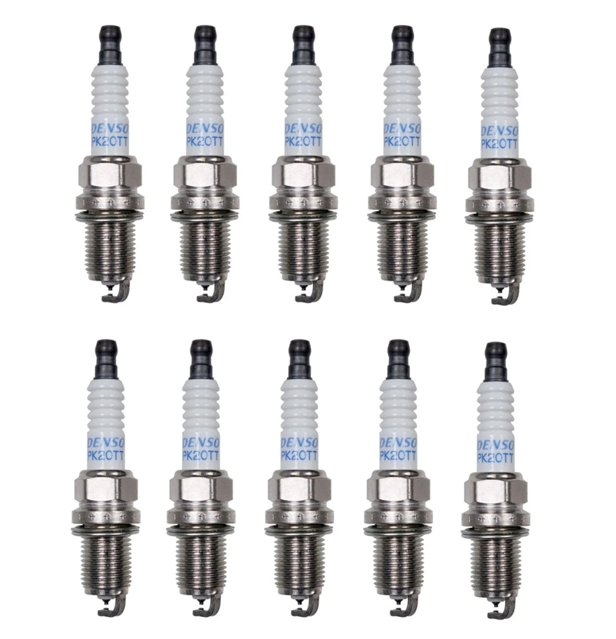 Set of 10 Denso Platinum TT Spark Plugs Gap 0.040 for Dodge Ram 2500 3500
