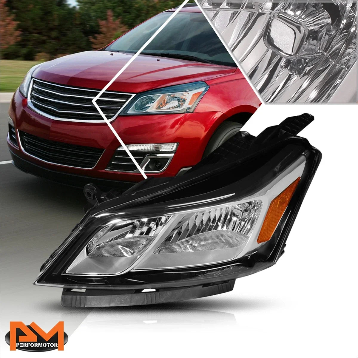 Left Headlight Assembly for Chevy Traverse 2013-2017