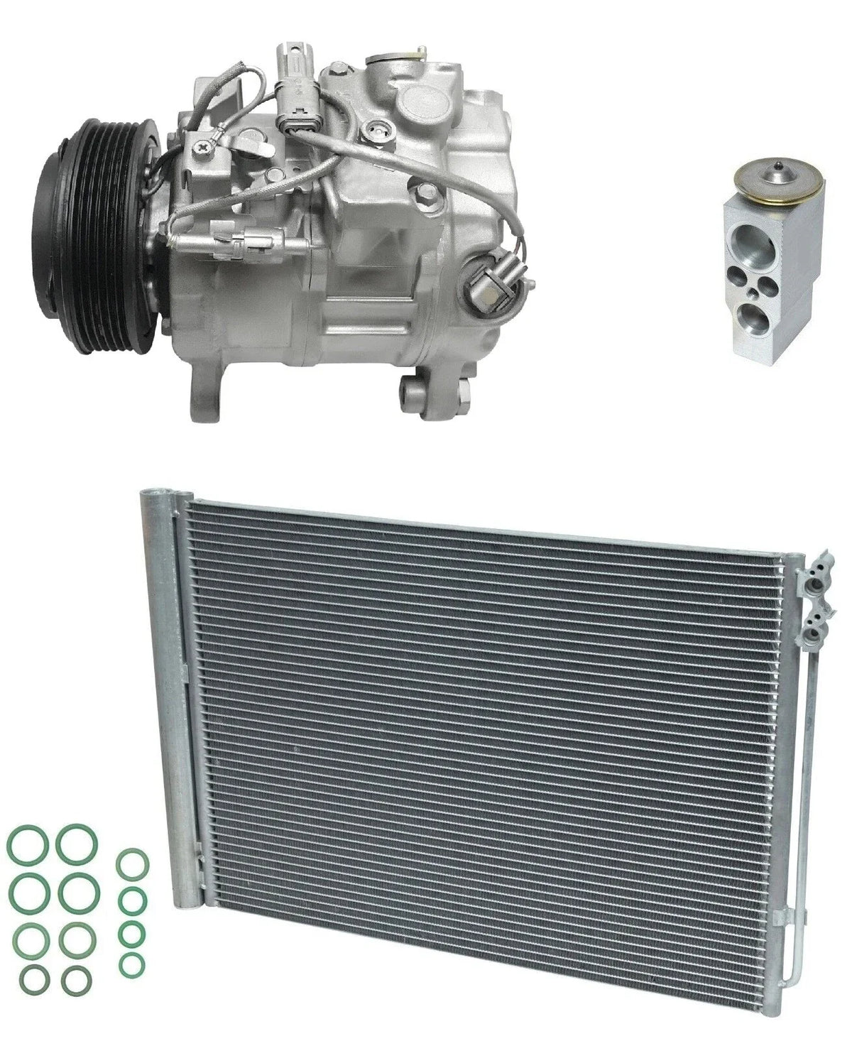 AC Compressor Kit with Condenser for BMW 535d 3.0L Turbo (2015–2018)