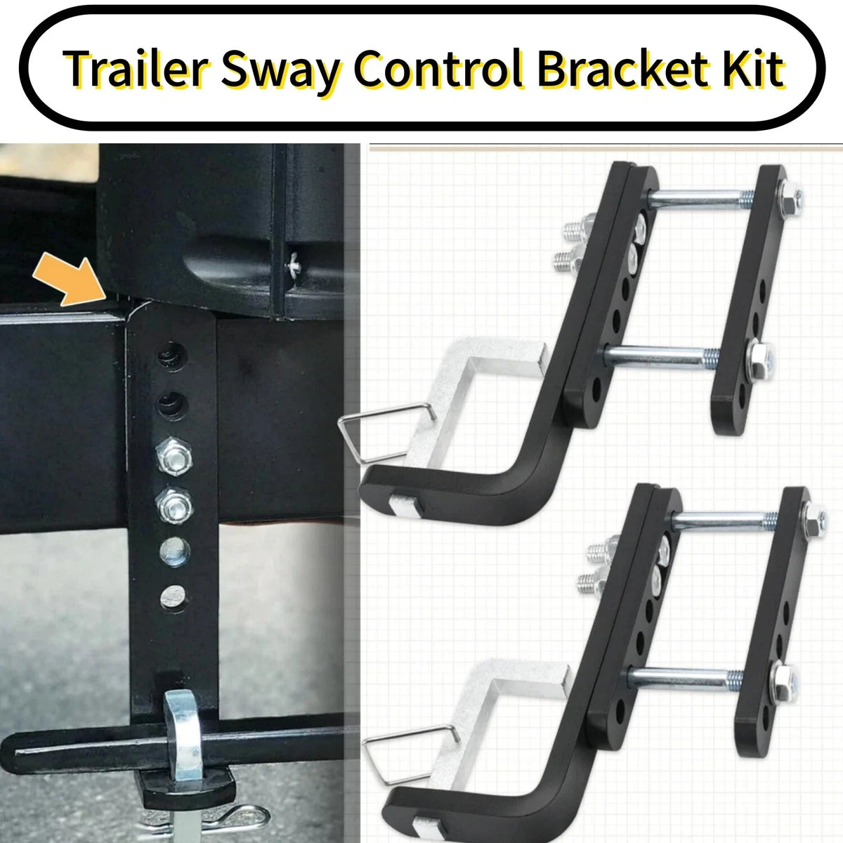 2X Trailer Sway Control Bracket for Equalizer Hitch (6K-14K LB Rated)