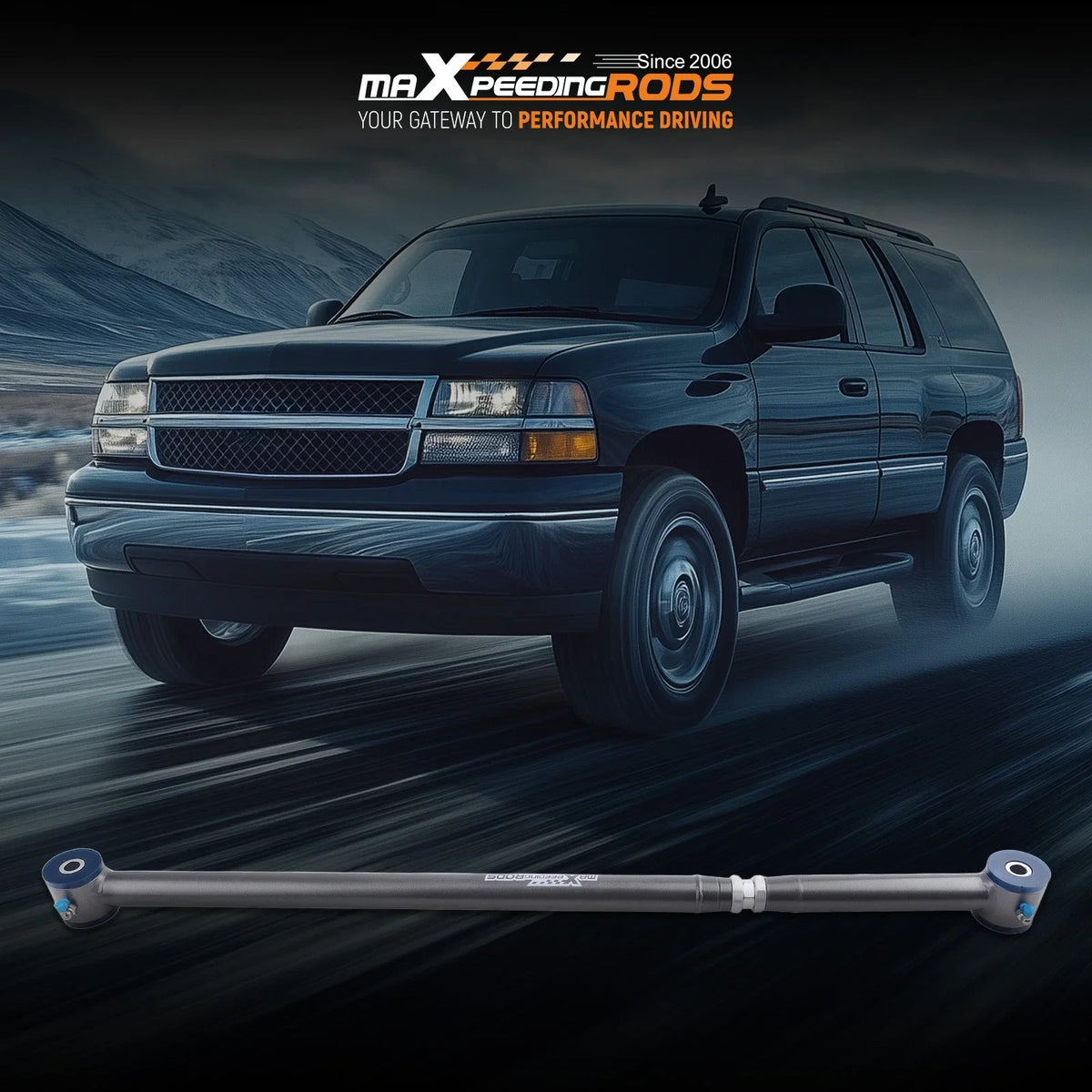 Panhard Rod Adjustable Rear Track Bar for GM SUVs (2000-2006)