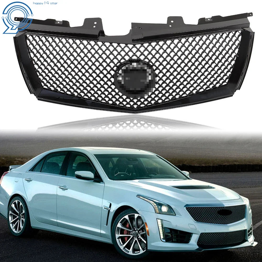Upper Front Grille Mesh in Gloss Black for Cadillac CTS 2008-2013