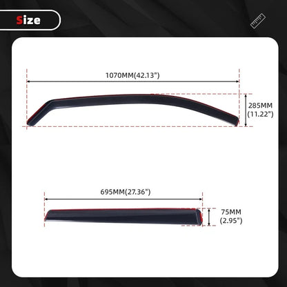 Rain Guards for Nissan Rogue 2021-2025 - Vent Visors
