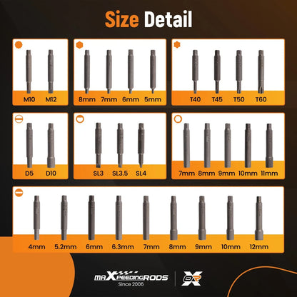 50PCS Steel Nut Removal Tool for Strut Tower - Fits All Vehicles