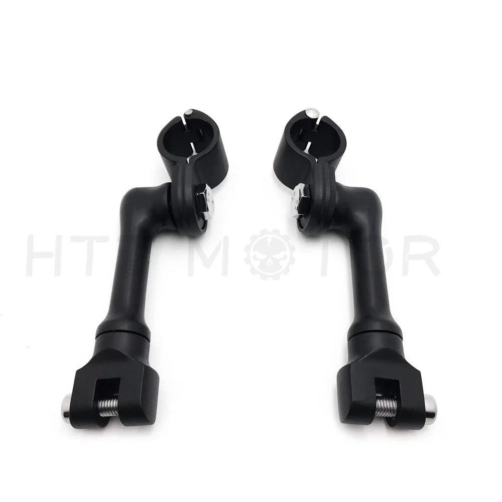 Offset Bowleg Foot Peg Mounts Clamp for Harley