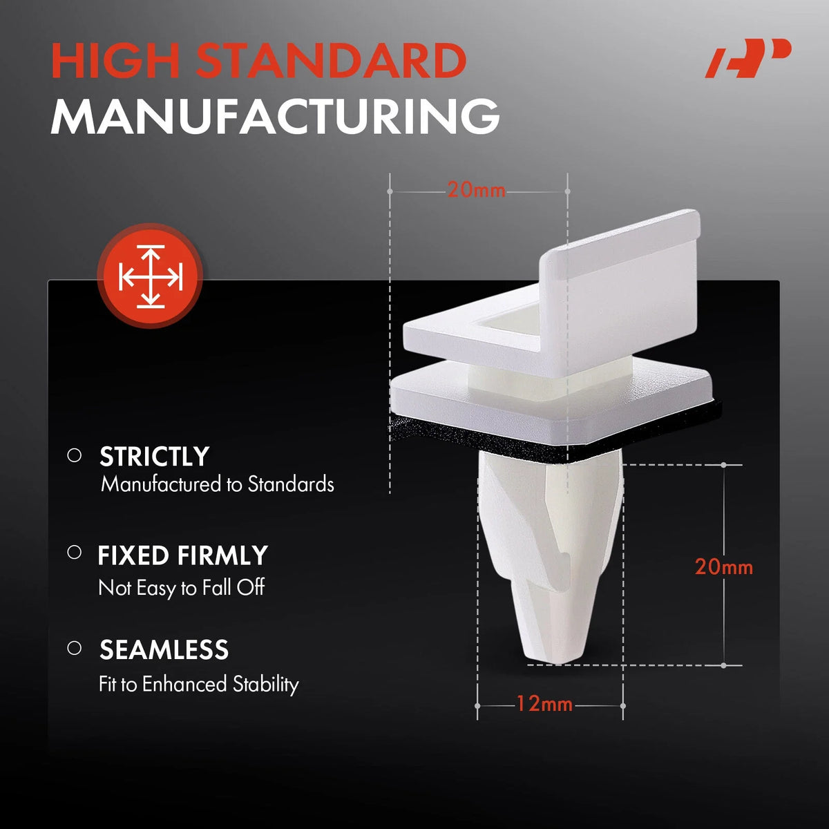 Nylon Clips for Honda Civic Rocker Panel - 30 Pcs