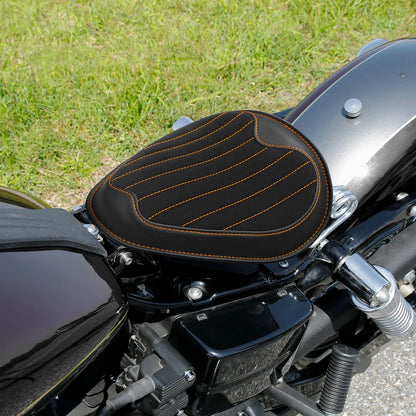 Solo Seat for Harley Dyna Street Bob FXDB (2007–2017) - Black Orange