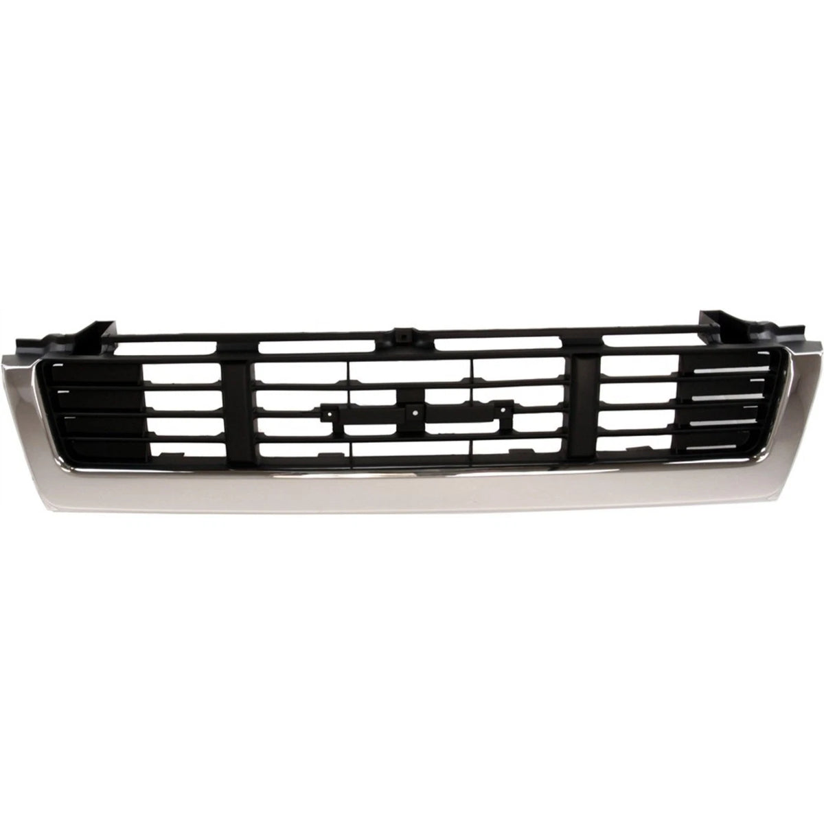 Grille for Toyota Pickup (1989–1991) Chrome Shell with Black Insert
