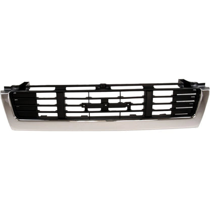 Grille for Toyota Pickup (1989–1991) Chrome Shell with Black Insert
