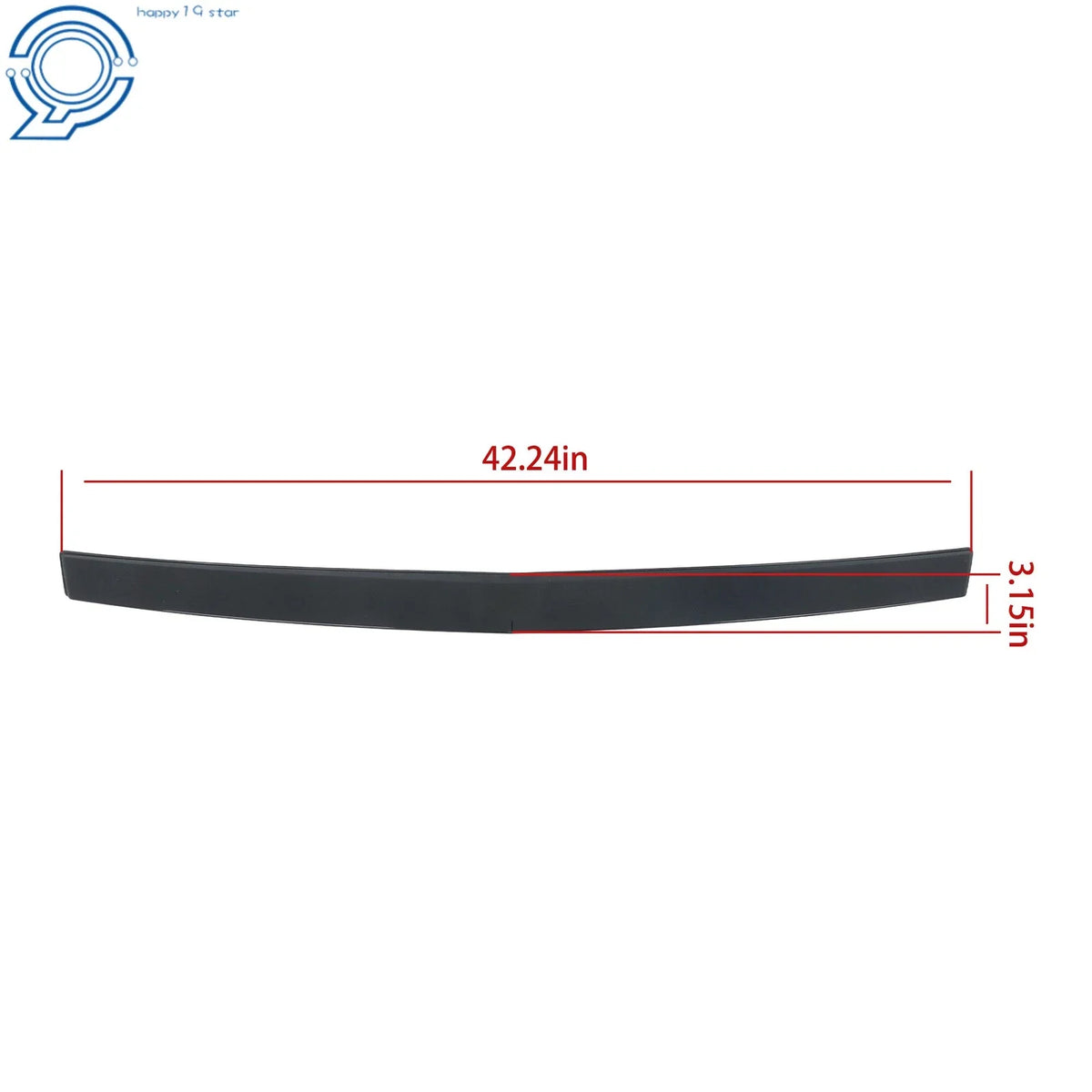 Gloss Black Front Hood Molding Trim for Cadillac Escalade (2007–2014)
