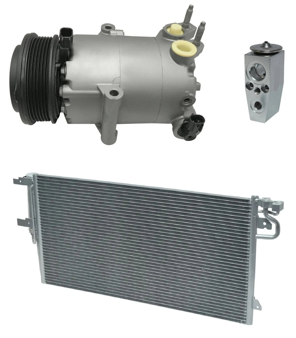 A/C Compressor with Condenser Kit Replacement for Ford Escape 1.5L (2018–2018)