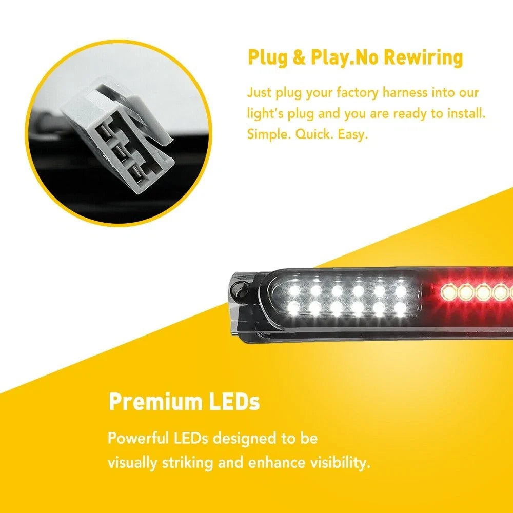 Third Stop Light Tail Lamp with 30 LEDs for Ford F-150 1997-2004