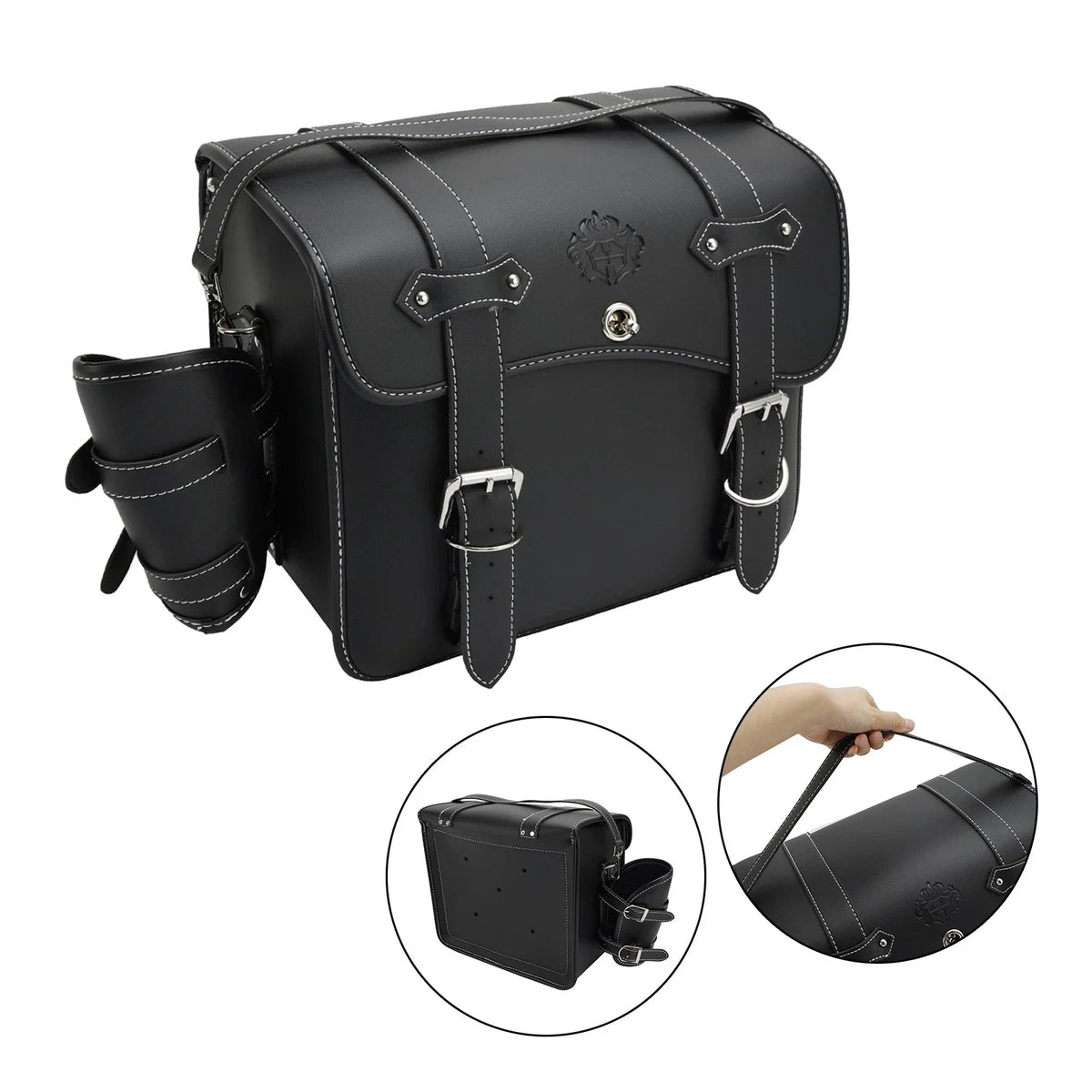 Tool Bag Saddlebag for L-Size Motorcycle Scooter