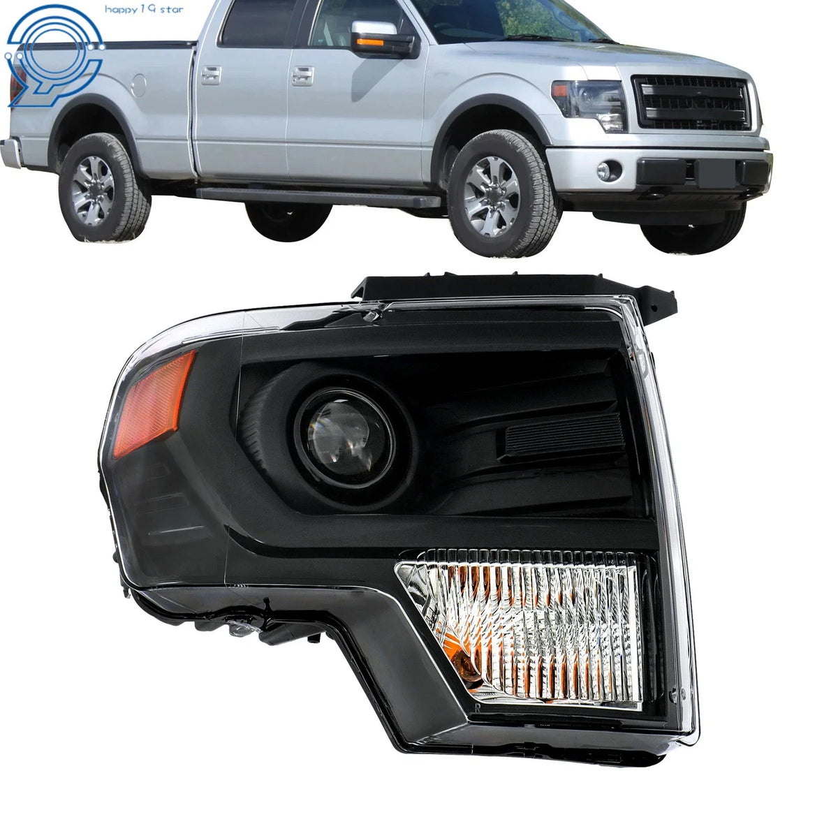 Projector Headlight D3S HID Kit Right Side for Ford F150 2013-2014