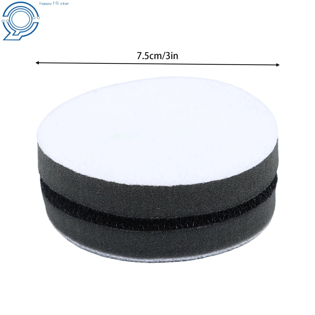 3" Soft Foam Interface Sponge Pad 10 Pack - Hook & Loop Backing Pad