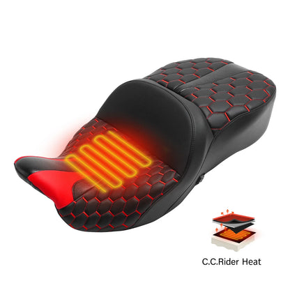 Heated Seats Set for Road King, Electra Glide Harley (2009–2023)