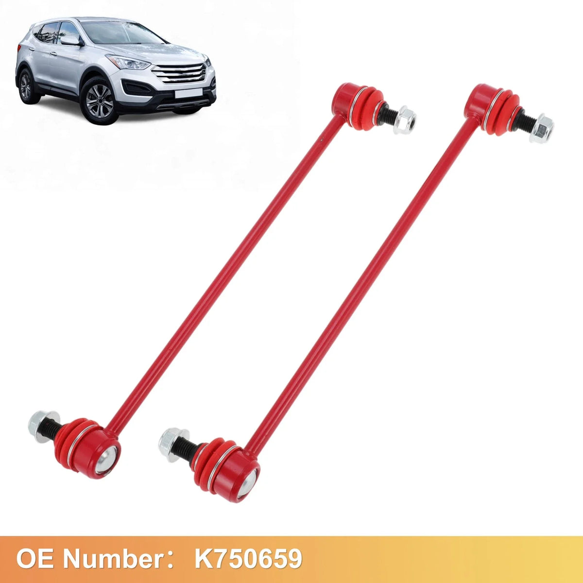 2X Front Sway Bar Links for Hyundai Santa Fe, Kia Sorento (No.K750659)