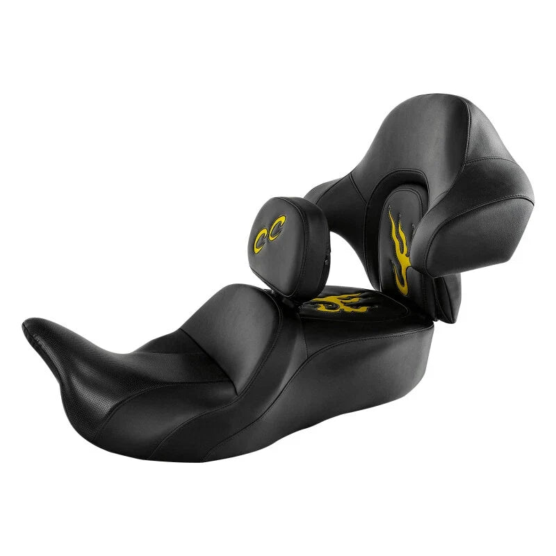 Driver Passenger Seat & Backrests for Harley CVO Road Street Glide (2014–2023)