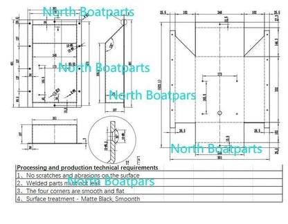 Trolling Motor Pan, Recessed Design for Toyota Hilux N70
