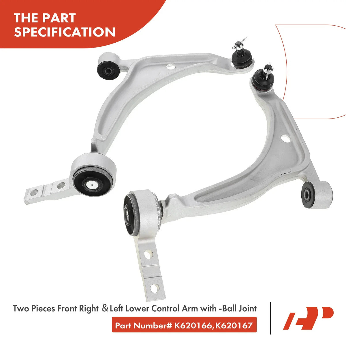 Set of 10 Front Lower Control Arm Ball Joints & Sway Bar Links for Maxima