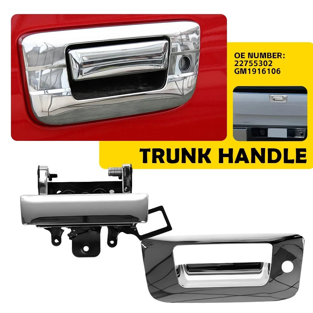 Chrome Keyhole Tailgate Handle for 2007-2013 GMC Sierra & Chevy Silverado