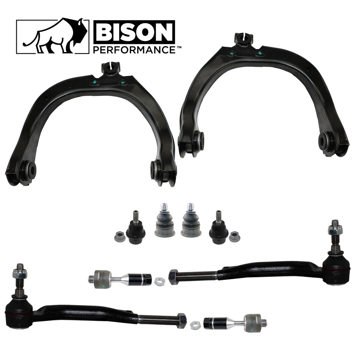 10pc Tie Rod End and Front Upper Control Arm Kit for Saab Chevy GMC