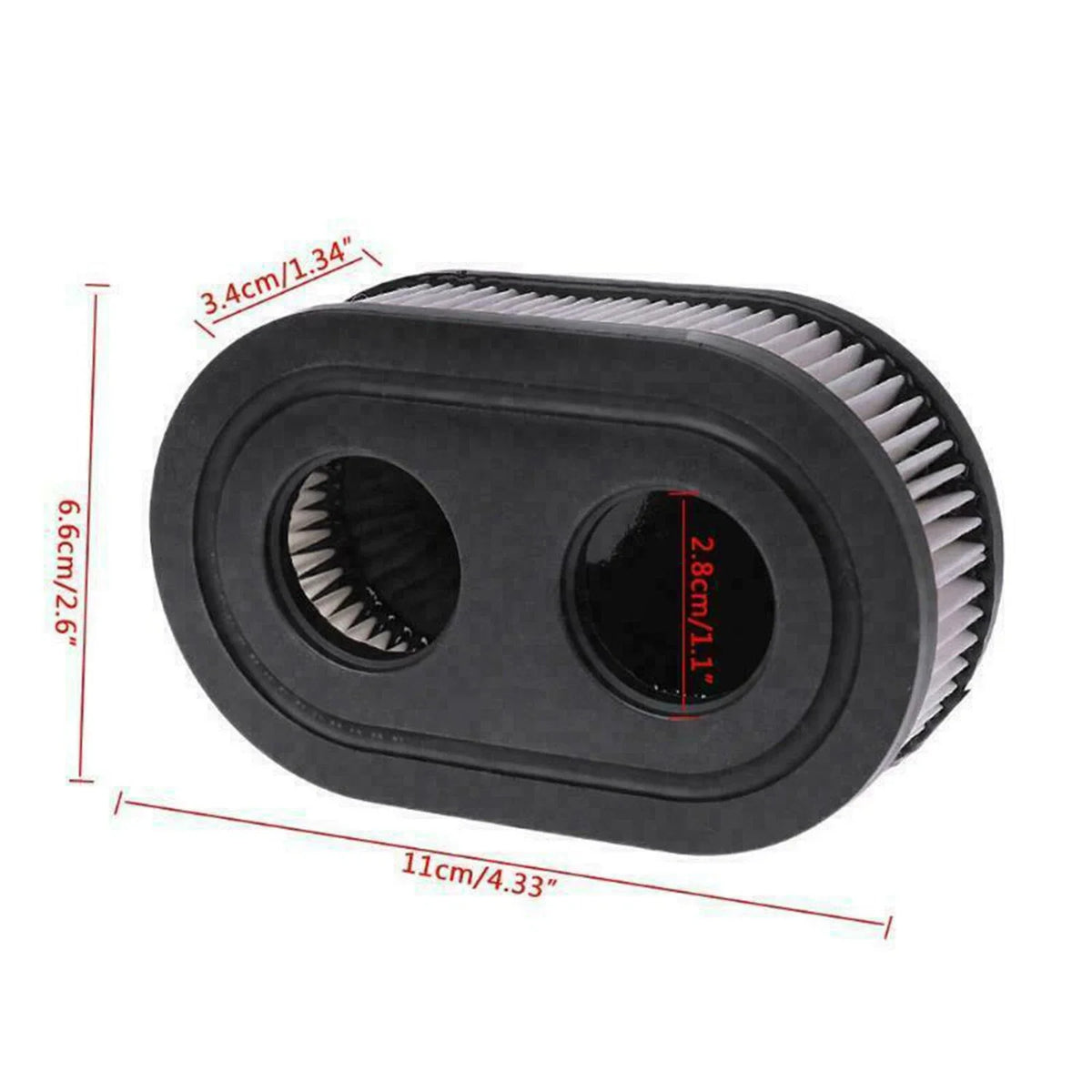 5-Pack Air Filters for Briggs & Stratton (Part Numbers: 798452, 593260)