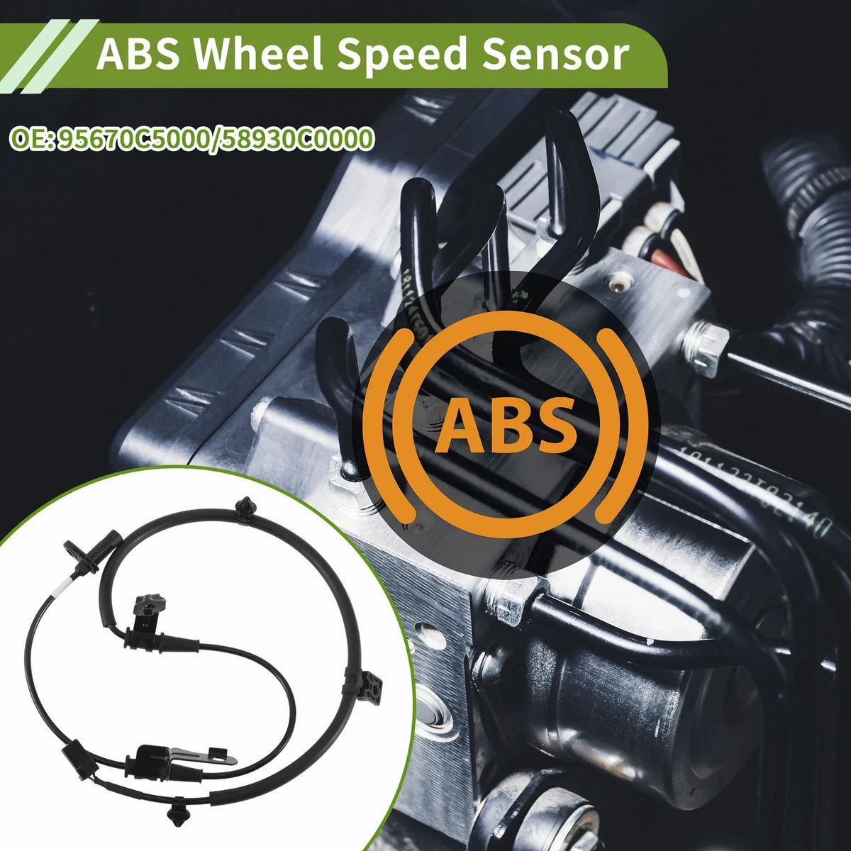 ABS Wheel Speed Sensor for Kia Sorento (No. 95670C5000/58930C0000)