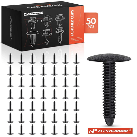 50Pcs 8mm Nylon Interior Trim Fastener Clips for Ford (1986–Present)