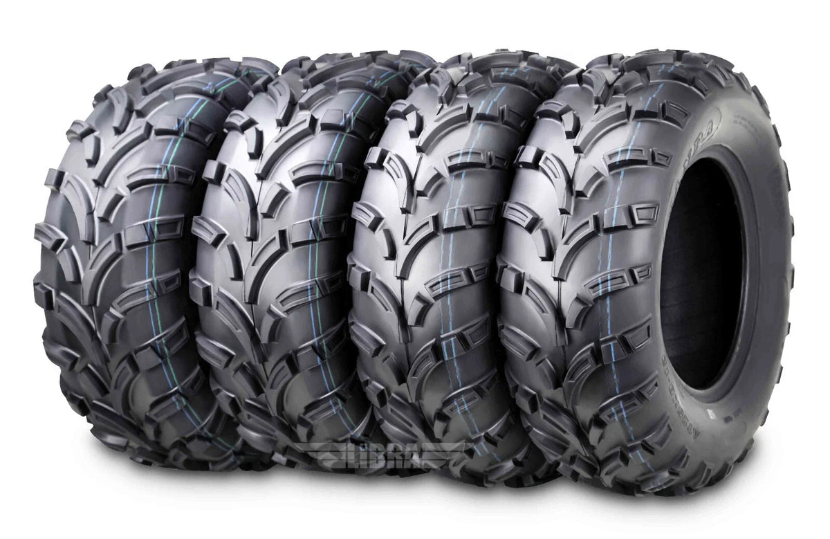 Set of 4 ATV Tires 24x8-12 Front & 24x10-11 Rear 6PR Mud