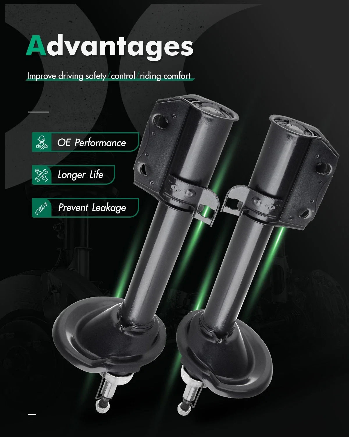 Rear Shocks Struts for Subaru Legacy (1995–1999)