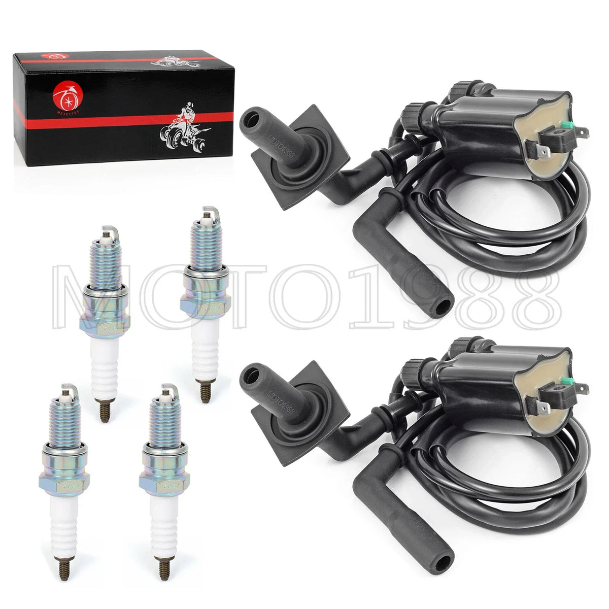 Ignition Coil + Cap with Spark Plug for Honda Shadow ACE 1100 1995