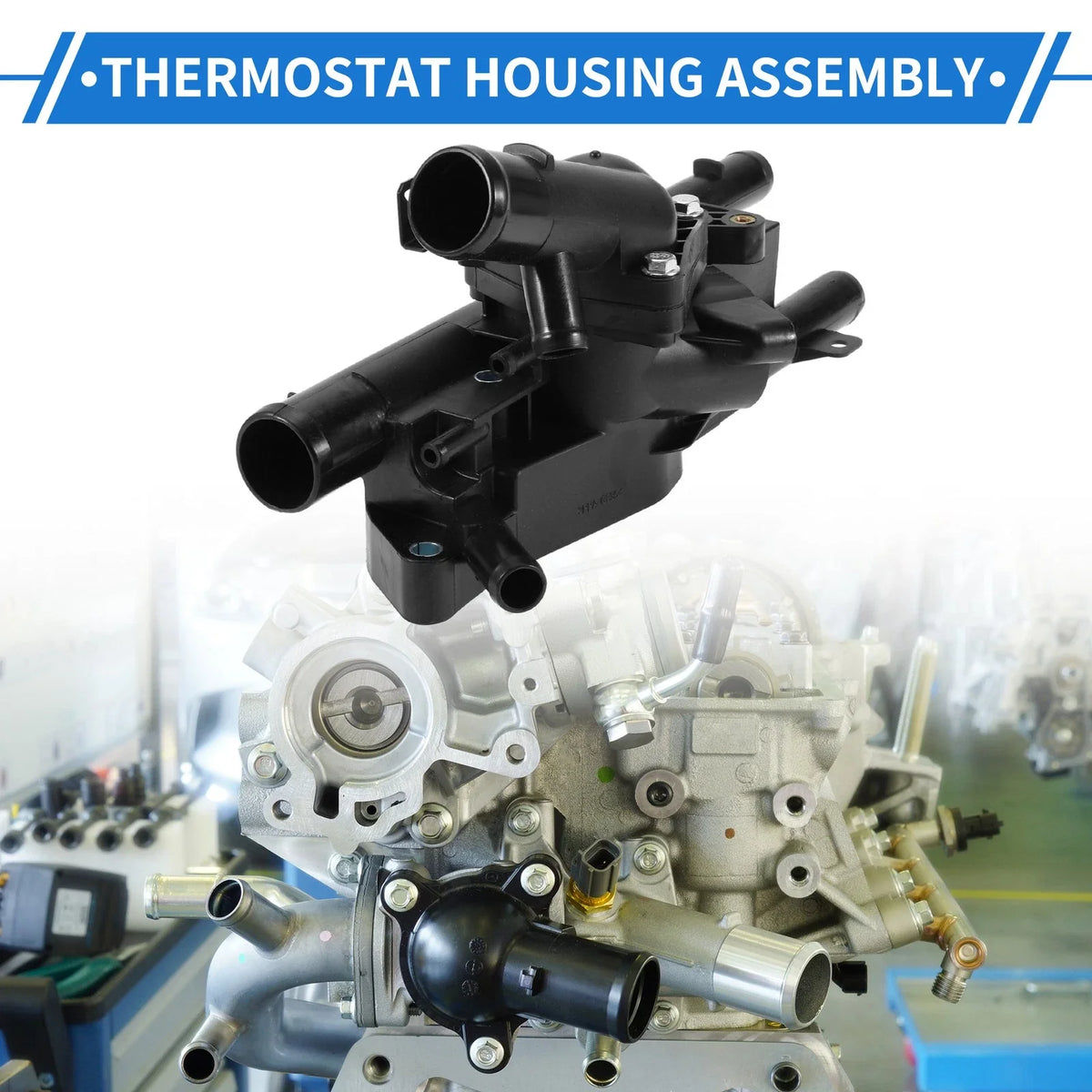 Engine Coolant Thermostat Housing Assembly for Kia Optima Sportage (2011–2016) No. 256002G500
