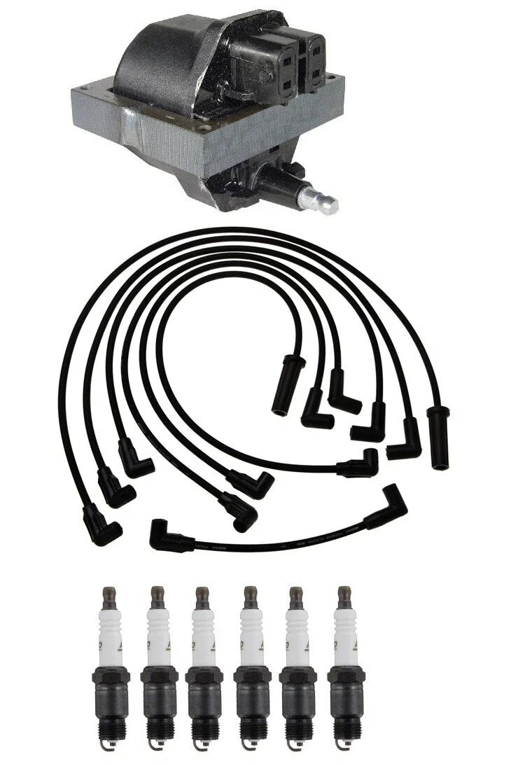 Ignition Wires & Spark Plugs Kit for Chevy C2500 GMC C1500 (1996–2000)
