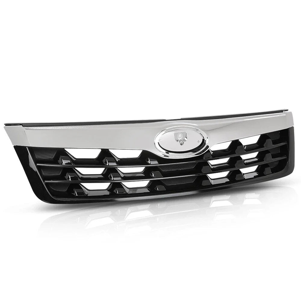 Front Bumper Upper Grille for Subaru Forester (2011–2013) Black & Chrome