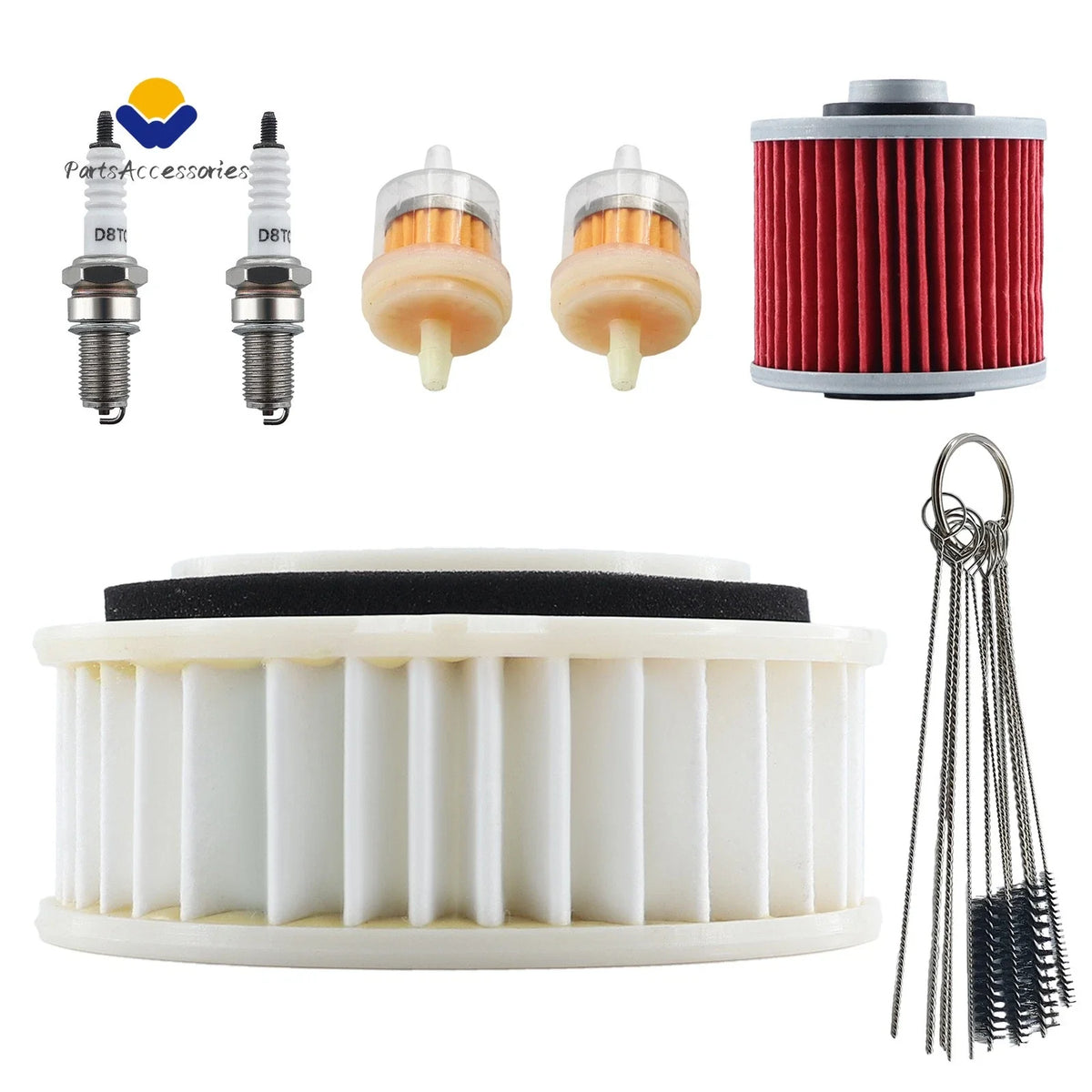Oil Air Filter & Spark Plug Set for V-Star 650 Yamaha XVS650 1998-2011